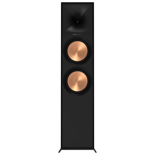 [R800F] Klipsch Dual R800F 600-Watt 2-Way Tower Speaker - Single - Black