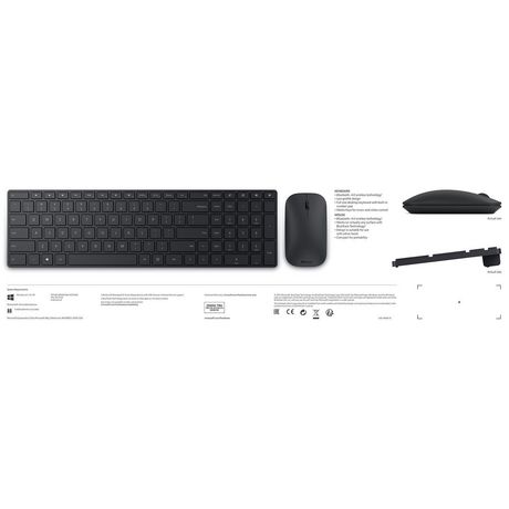 Microsoft 7N9-00003 Designer Bluetooth BlueTrack Keyboard & Mouse Combo - French